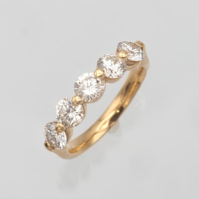 K18 1.5ctU P ダイヤモンド リング　HR-009638