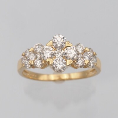 K18 1.0ct ダイヤモンド リング　HR-009637