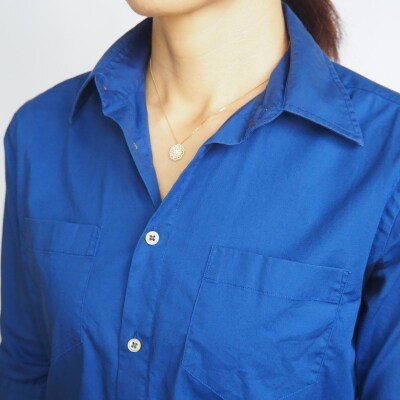 K18　0.5ctダイヤモンド　シンメトリーペンダントネックレス　HH-019924