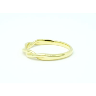 K18YG ツイストデザイン地金リング R4109-Y