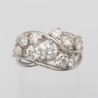 プラチナ 2.0ctUP ダイヤモンド リング　HR-009600