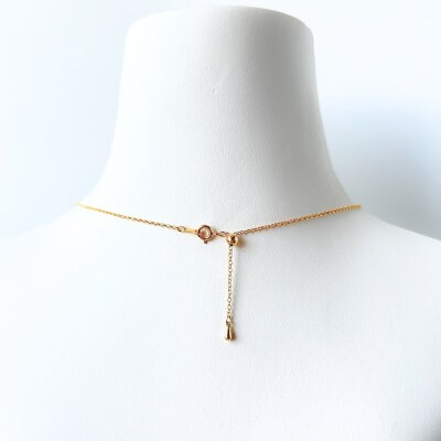 【長さ調節あり】K18ホイッスルジュエリーネックレス 安心と美しさを備える 希望の笛