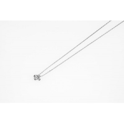 Pt900 フラワーネックレス CN-215