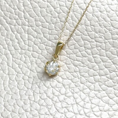 K18YG 天然ダイヤモンド VS-class ネックレス 0.5ct IB-F040625