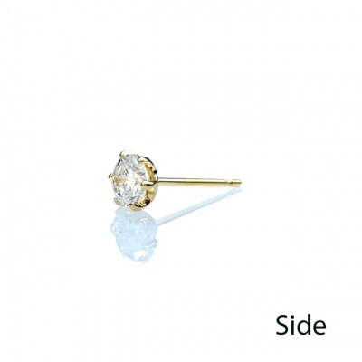 K18YG天然ダイヤモンドVS-classピアスTotal:0.6ct　IB-F020725