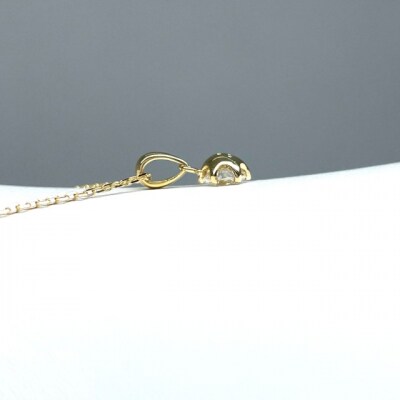 K18YG 天然ダイヤモンド VS-class ネックレス 0.3ct IB-F040725