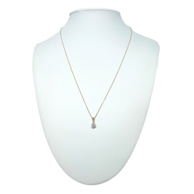 K18YG 天然ダイヤモンド VS-class ネックレス 0.3ct IB-F040725