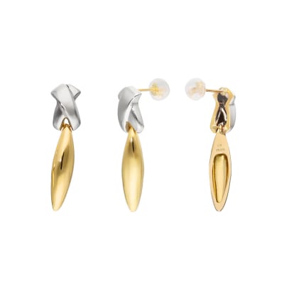 K18/Pt900 スウィングスタッドピアス(KE-96)