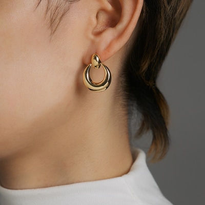 K18 スウィングスタッドピアス(KE-502)