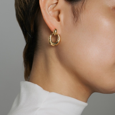 K18 スウィングスタッドピアス(KE-502)