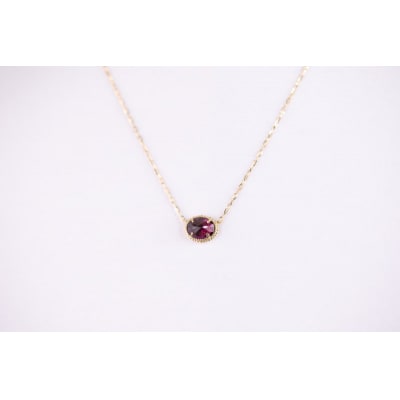 MB1008　ドレスネックレス　ロードライトガーネット