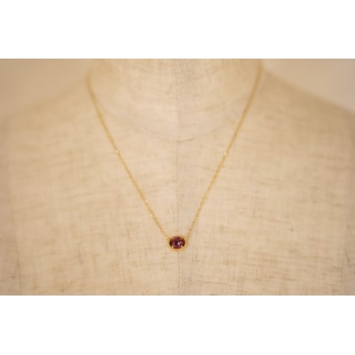 MB1008　ドレスネックレス　ロードライトガーネット