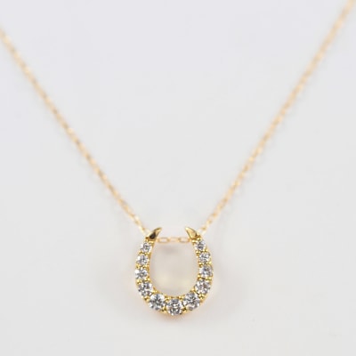 K18 ダイヤモンド 馬蹄 ネックレス VBP259