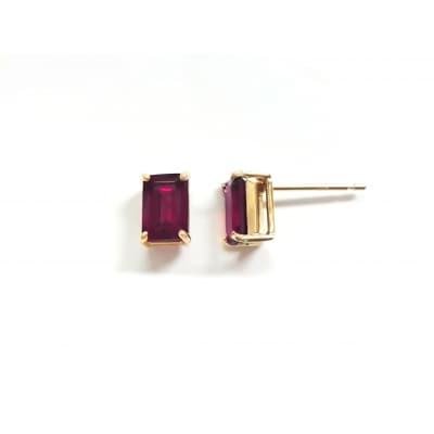 K10YGロードライトガーネットピアス E310RH-Y2