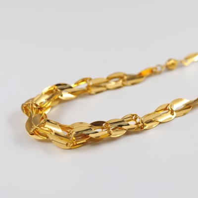 K24 pure gold Crown/ピュアゴールド クラウン ネックレス14566