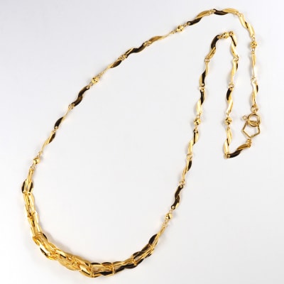 K24 pure gold Crown/ピュアゴールド クラウン ネックレス14566
