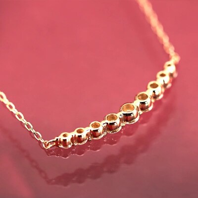 0.20ct　ダイヤモンド　ラインペンダントp0068-YG