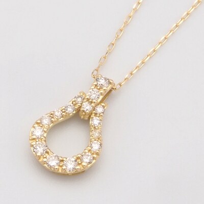 K18 0.15ct ダイヤモンド ペンダントネックレス　FHH-019980