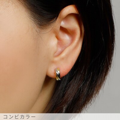 コンビカラー フープピアス medium /a0561mt
