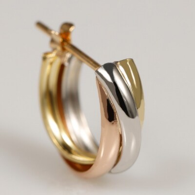 スリーカラー フープピアス medium /a0561mt