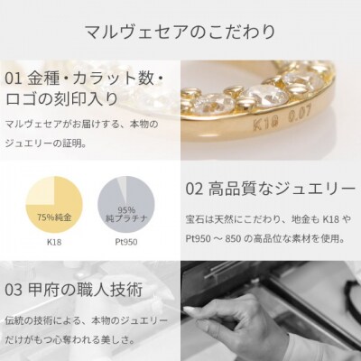 K18PG ホースシュー ダイヤモンド ピアス /b0416da