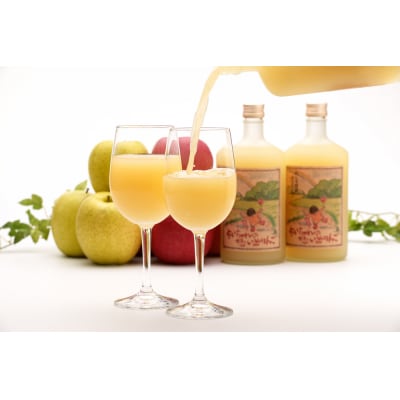 ちいちゃんの想い出りんご6本入り(果汁100% りんごジュース 720ml×6本瓶入り)[0695]