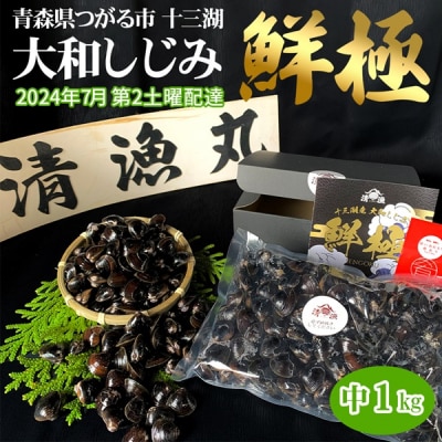 十三湖産 大和しじみ -鮮極- 中 1kg [0495]