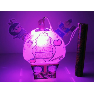 手作り工作キット ちょうちんねぶた『しゃこちゃん』|LED ランプ 灯 [0549]