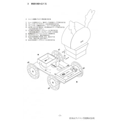 マイコン搭載プログラミングカー しゃこちゃん [0550]