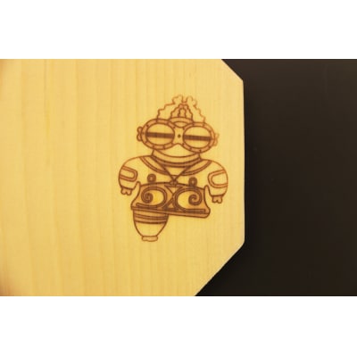 しゃこちゃん焼き印入り カッティングボード[0418]