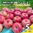りんご サンふじ 約5kg(14玉から18玉) 青森産 つがる市 [0612]