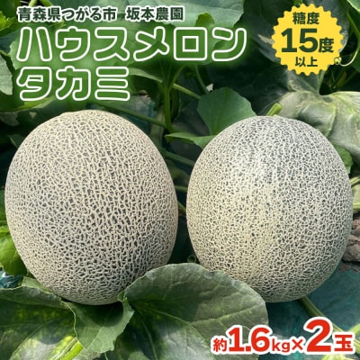 坂本農園のハウスメロン タカミ [0823]