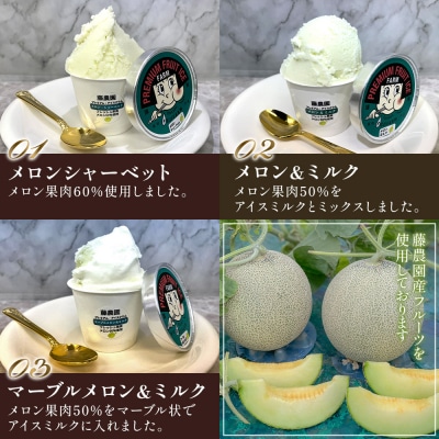 藤農園のプレミアム果物アイスクリん 120ml×6個セット [0635]