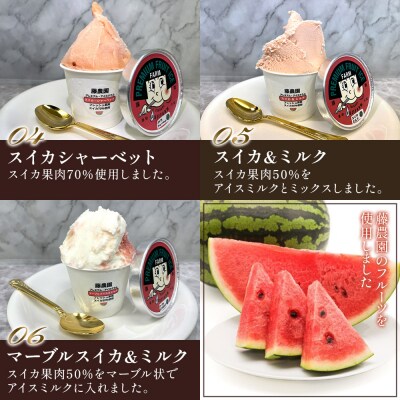 藤農園のプレミアム果物アイスクリん 120ml×6個セット [0922]