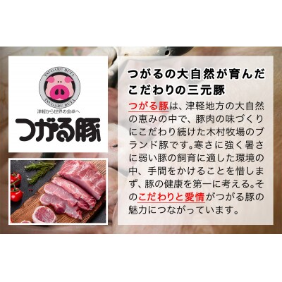 青森県産品 つがる豚 ロース生ハムセット [0827]