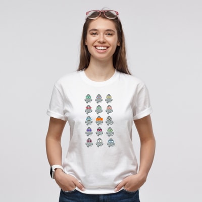 遮光器土偶 Tシャツ M (バニラホワイト) 1枚 [0854]