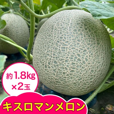 キスロマン メロン 約1.8㎏×2玉 [0862]