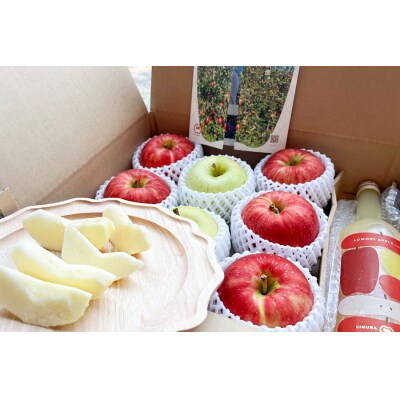 りんご詰合せ約6kg・りんご瓶ジュースセット2本 [0913]