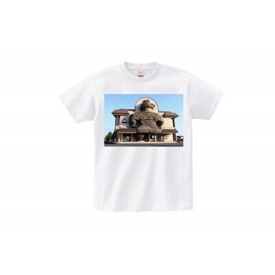 木造駅オリジナルTシャツ(ホワイト/Sサイズ) [1036]