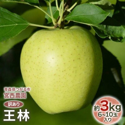 [訳あり] 王林【約3kg 6から10玉入り】[1054]