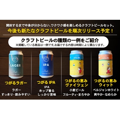 津軽醸造 クラフトビール 350ml×6本 おまかせ飲み比べセット [1061]