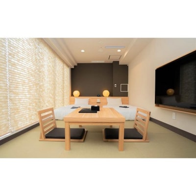 「ホテル縁道」ジュニアスイート「TSUBAKI」 宿泊優待券(1泊食事なし)1組2名様