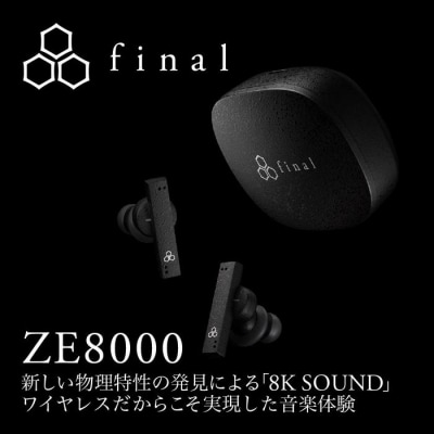 フラッグシップ級完全ワイヤレスイヤホン final ZE8000 BLACK IPX4