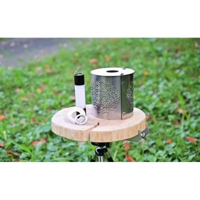 板金加工会社が製作する「Kumpel LEDランタンシェード 青海波柄」