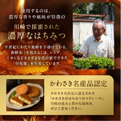 【川崎日航ホテル】かわさき産はちみつのマドレーヌ(10個入り)