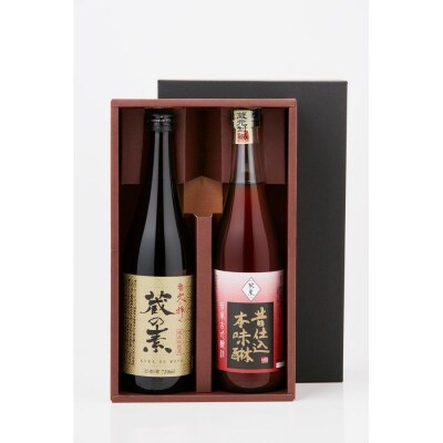 純米料理酒　蔵の素、伝承醸法　昔仕込本みりん　調味料セット　720ml×各1本
