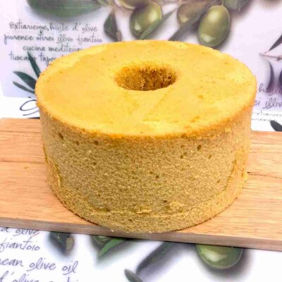 体に優しい小麦粉プレーンシフォンケーキホール(20センチ)1個