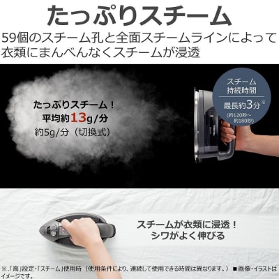 東芝 アイロン コードレス パワフルスチーム TA-FDX970(K)