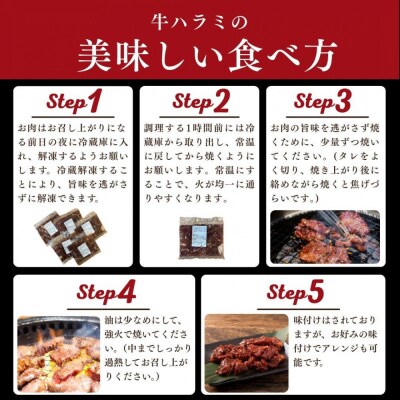 訳あり 牛ハラミ 特製たれ漬 1.5kg 牛肉 お肉 肉 タレ漬け ハラミ 焼肉 焼き肉