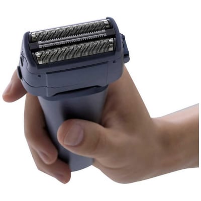 ヤマゼン USB充電式電気シェーバー LASIKU ブルー[3枚刃 /AC100V-240V]